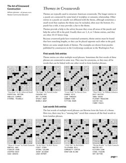 Crossword puzzle grid manuscript sketched by constructor